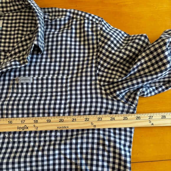 Columbia Men’s XL Rapid Rivers black white gingham long sleeve button down - Picture 6 of 10